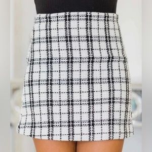 Pink Lily black and white skirt